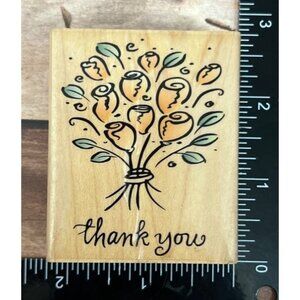 Hero Arts Wood Mounted Rubber Stamp E2095 Thank You Bouquet
